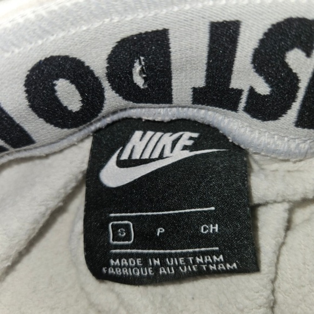 Nike Sportswear Women Oatmeal Heather Grey Just Do It Fleece Jogger Pants Small - Picture 5 of 8